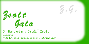 zsolt galo business card