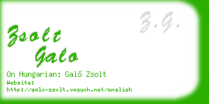 zsolt galo business card